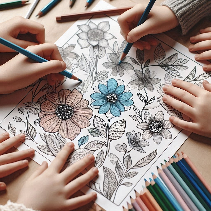 kids colouring